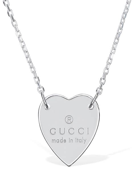 collana argento logo gucci prezzo|Gucci Livermore Outlet.